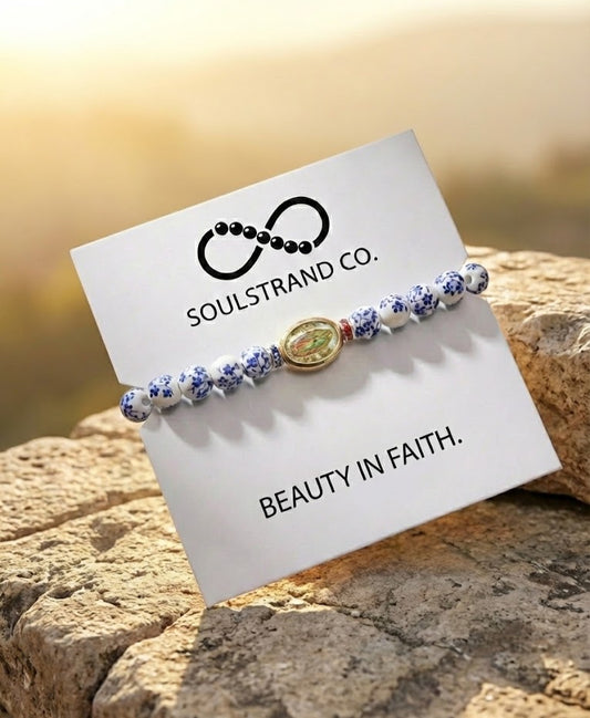 Porcelain Our Lady of Guadalupe Bracelet image 1